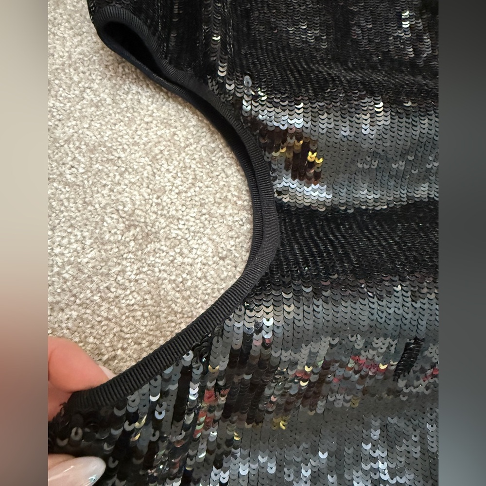 Michael Kors Collection - Black Sequin Cut-Out Dress - Resort 2019 - sz 6 - NWT - Picture 8 of 16